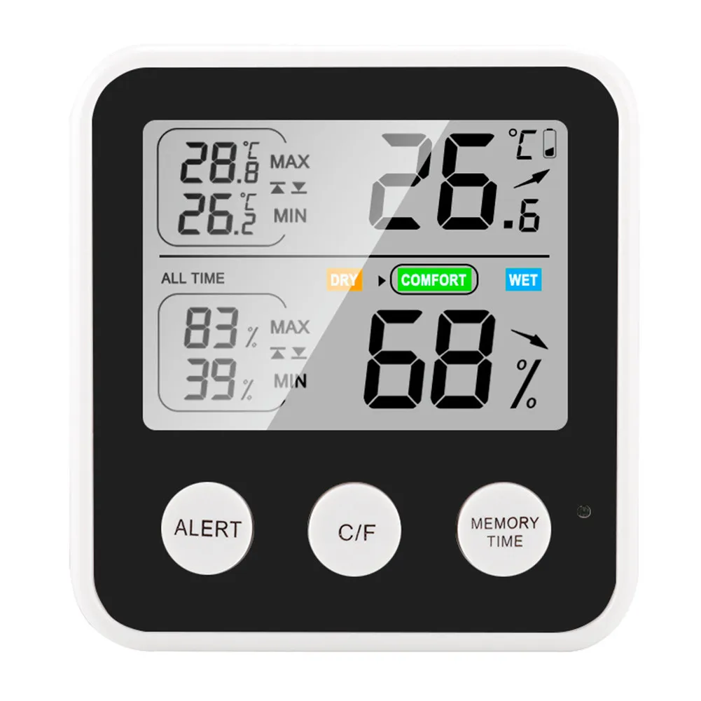 8.5*2*9 Cm High-precision Digital Display Indoor Measurement Household Simple Electronic Temperature And Humidity Meter
8.5*2*9 Cm High-precision Digital Display Indoor Measurement Household Simple Electronic Temperature And Humidity Meter