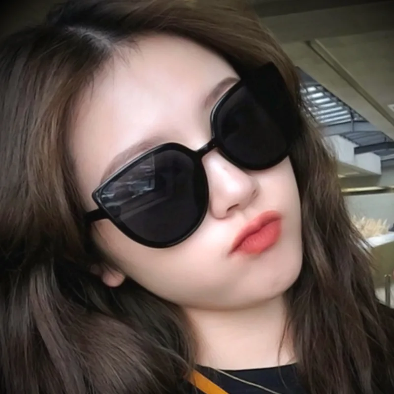2020 Vintage Big Frame Cat Eyes Sunglass Fashion Peasonality Sun Glasses New Ladies Retro Brand Designer Female Eyewear | Аксессуары для