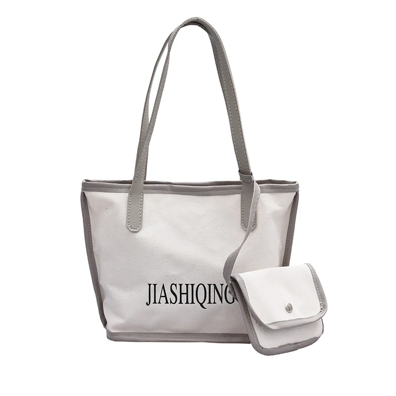 Spring/summer Large-capacity Bag Female New Wave Korean Fashion Canvas All-match One-shoulder Portable Picture-and-color Bag
Spring/summer Large-capacity Bag Female New Wave Korean Fashion Canvas All-match One-shoulder Portable Picture-and-color Bag