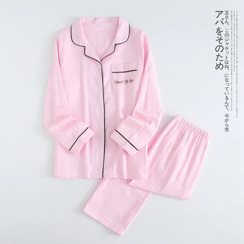 2019 Pajamas Band 100% Cotton Pyjamas Women Pajamas Sets Couple Spring Long Sleeve Sleepwear V-Neck Femme Lounge Pijama mujer
2019 Pajamas Band 100% Cotton Pyjamas Women Pajamas Sets Couple Spring Long Sleeve Sleepwear V-Neck Femme Lounge Pijama mujer