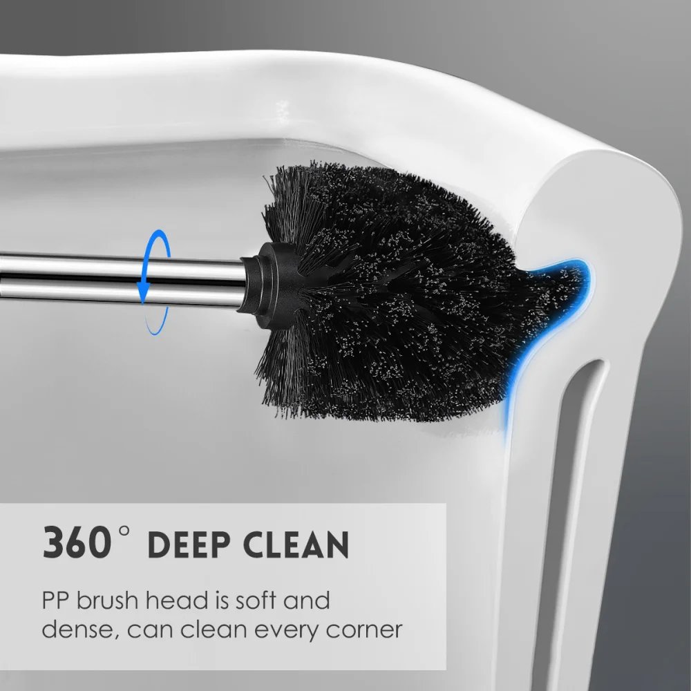 HOMEMAXS 304 Stainless Steel Toilet Brush with Holder Durable Useful Toilet Brush with 2 Brush Heads Bathroom Accessories (Polis
HOMEMAXS 304 Stainless Steel Toilet Brush with Holder Durable Useful Toilet Brush with 2 Brush Heads Bathroom Accessories (Polis