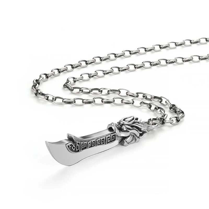 New Design Domineering Silver Necklace Light Luxury Niche Men's Pendant Male Trend Hip-hop Jewelry Accessories
New Design Domineering Silver Necklace Light Luxury Niche Men's Pendant Male Trend Hip-hop Jewelry Accessories