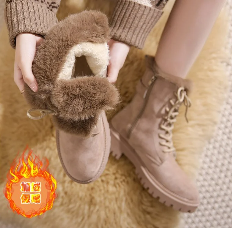Hot Sale New Autumn Women Black Boots Punk Gothic Shoes Platform Winter Warm Fur Women Ankle Boots
Hot Sale New Autumn Women Black Boots Punk Gothic Shoes Platform Winter Warm Fur Women Ankle Boots