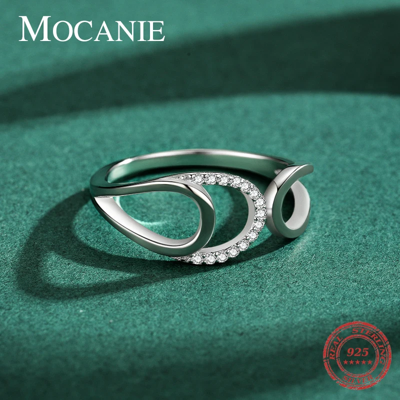 Mocanie Authentic 100% 925 Sterling Silver Clear CZ Geometric Cool Casual Finger Ring Vintage Rings for Women Girl Party Jewelry
Mocanie Authentic 100% 925 Sterling Silver Clear CZ Geometric Cool Casual Finger Ring Vintage Rings for Women Girl Party Jewelry
