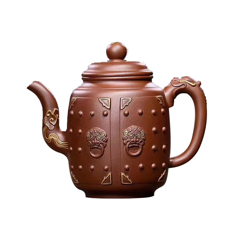 Yixing purple clay teapot famous teapot full manual bottom Cao Qing Furui linmen Kungfu teapot
Yixing purple clay teapot famous teapot full manual bottom Cao Qing Furui linmen Kungfu teapot