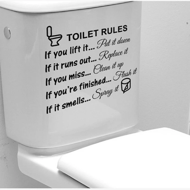 Removable self Adhesive Decals DIY Wall stickers Vinyl Door Art Modern Bathroom Glass Home Decor Bathroom Rules Waterproof Mural 
Removable self Adhesive Decals DIY Wall stickers Vinyl Door Art Modern Bathroom Glass Home Decor Bathroom Rules Waterproof Mural