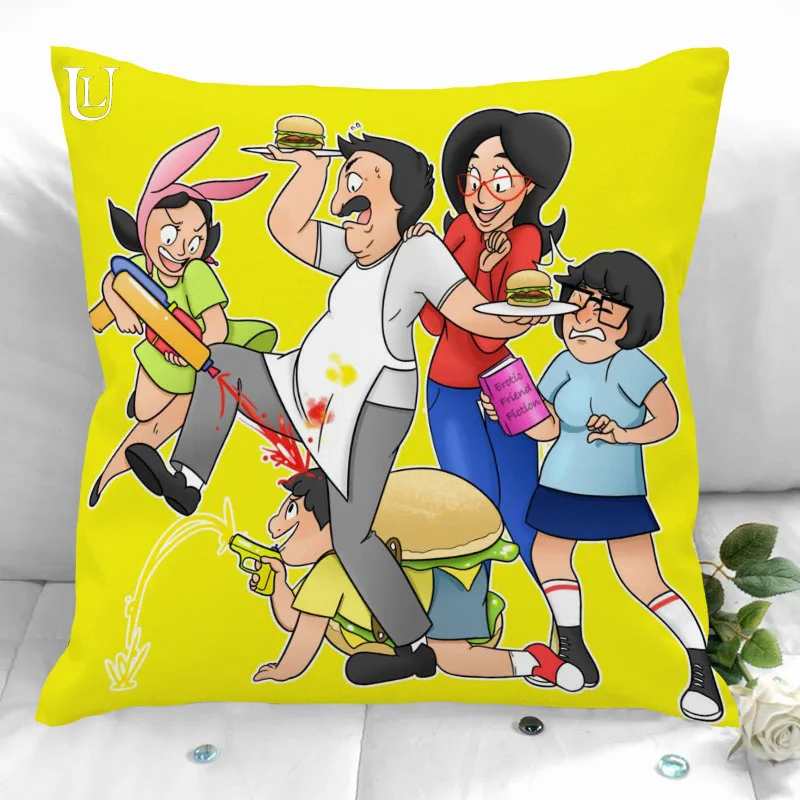 Наволочка New Bobs Burgers для свадебного декора подарок на выбор на чехол 35X35см 40X40см (с одной стороны)