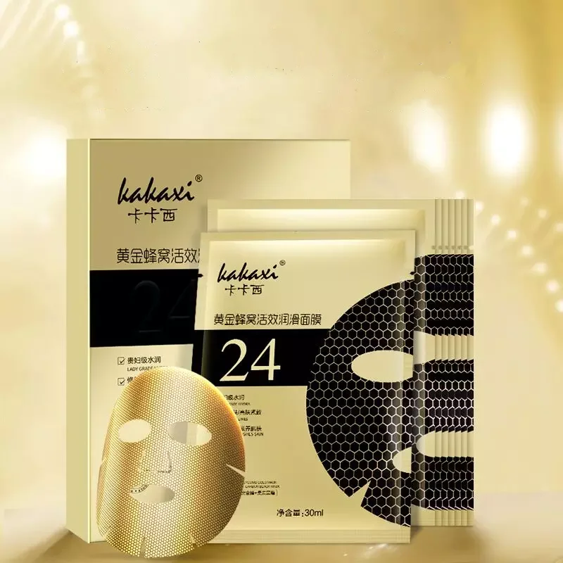 24K Gold Honeycomb Collagen Face mask Whitening Moisturizing Anti-wrinkle Anti-Aging Remove Acne Blackhead Firm Mask Skin Care
24K Gold Honeycomb Collagen Face mask Whitening Moisturizing Anti-wrinkle Anti-Aging Remove Acne Blackhead Firm Mask Skin Care