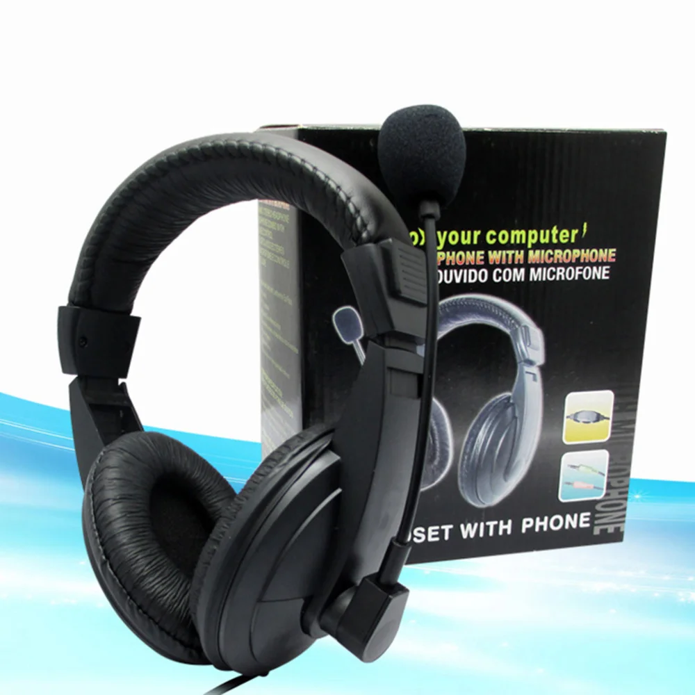 3.5mm Stereo Headphone Headset Game Headset With Microphone Set for PC Laptop (Black)
3.5mm Stereo Headphone Headset Game Headset With Microphone Set for PC Laptop (Black)
