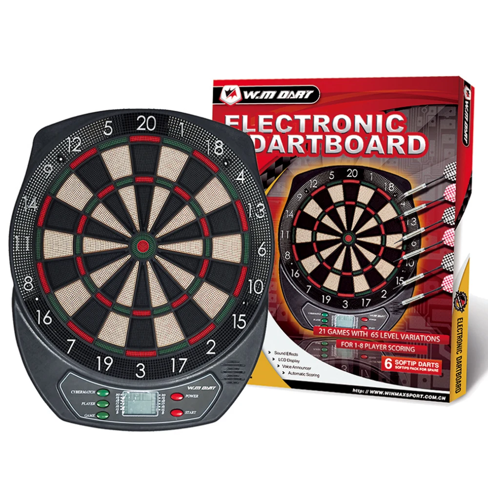 WINMAX Professional Electronic Dart Board Set With LCD Display 21 Games Automatic Scoring Dartboard Sports Game Entertainment
WINMAX Professional Electronic Dart Board Set With LCD Display 21 Games Automatic Scoring Dartboard Sports Game Entertainment