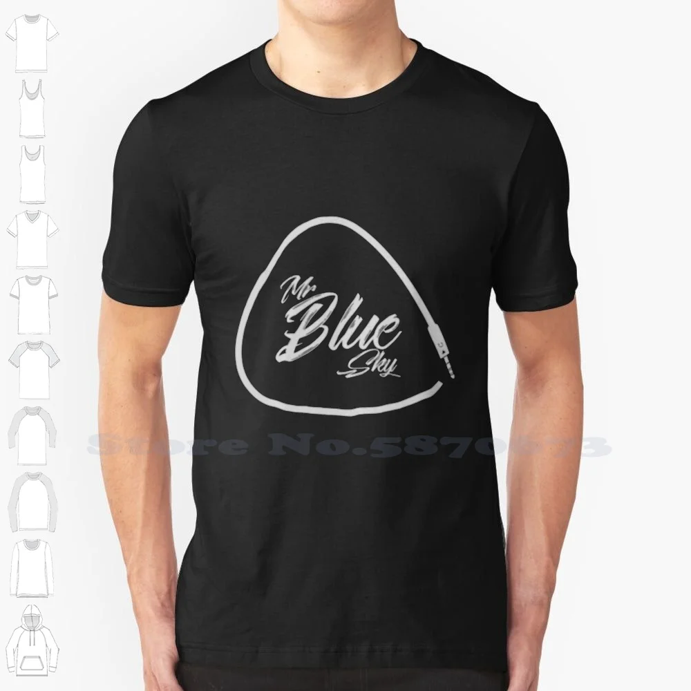 

Inspired By Electric Light Orchestra Elo Mr Blue Sky English Rock Band Hit Song Unofficial Womens Black White Tshirt For Men