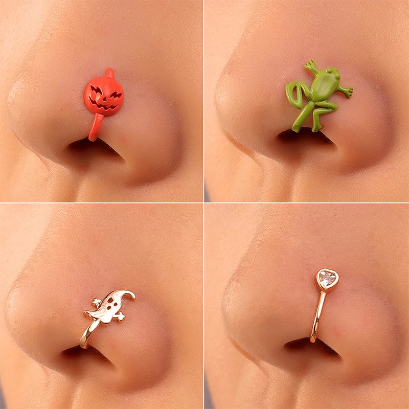 Cartoon Animal Fake Nose Ring Hoop Septum Rings Lip Ring Earring For Women Kids Fake Piercing Nose Cuff Body Jewelry Non-Pierced
Cartoon Animal Fake Nose Ring Hoop Septum Rings Lip Ring Earring For Women Kids Fake Piercing Nose Cuff Body Jewelry Non-Pierced