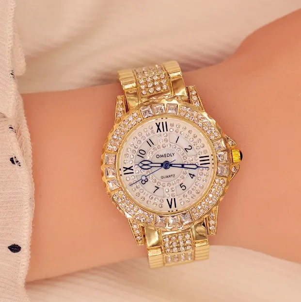 Exclusive Crystal Steel Belt Full Diamond Women Watch Korean Fashion Shell Crystal Female Watch Bracelet Rhinestone Wrist Watch
Exclusive Crystal Steel Belt Full Diamond Women Watch Korean Fashion Shell Crystal Female Watch Bracelet Rhinestone Wrist Watch