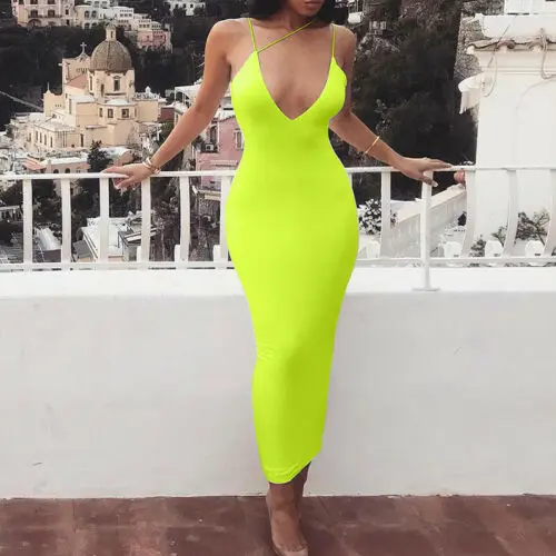 Women Sleeveless Solid Color Spaghetti Strap Long Maxi Dress Hollow Out Deep V-neck Clubwear Sexy Slim Strap Sundress Streetwear
Women Sleeveless Solid Color Spaghetti Strap Long Maxi Dress Hollow Out Deep V-neck Clubwear Sexy Slim Strap Sundress Streetwear