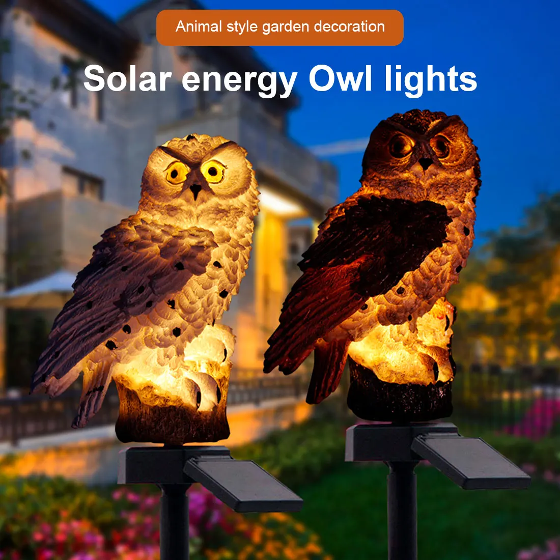 Outdoor Garden Led Solar Owl Light High Street LED Lamp Solar Garden Ground Plug Light Novelty Animal Landscape Lawn Light
Outdoor Garden Led Solar Owl Light High Street LED Lamp Solar Garden Ground Plug Light Novelty Animal Landscape Lawn Light
