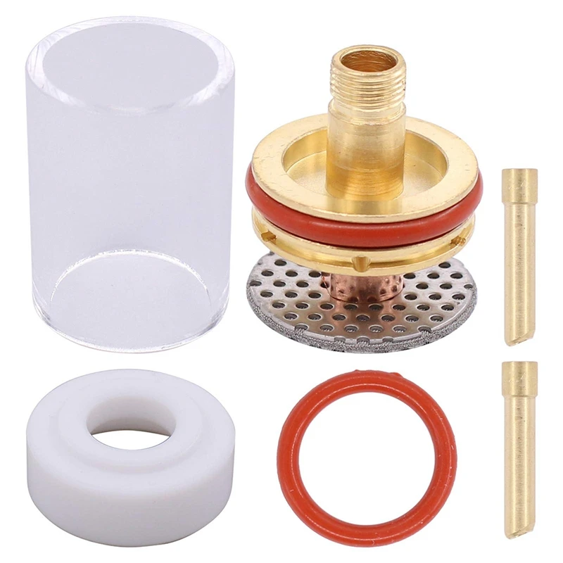 7PCS TIG Wearing Parts Glass Gas Lens Clamping Sleeve 1.2mm/2.4mm Set for WP 17 18 26 Welding Torch Accessories
7PCS TIG Wearing Parts Glass Gas Lens Clamping Sleeve 1.2mm/2.4mm Set for WP 17 18 26 Welding Torch Accessories