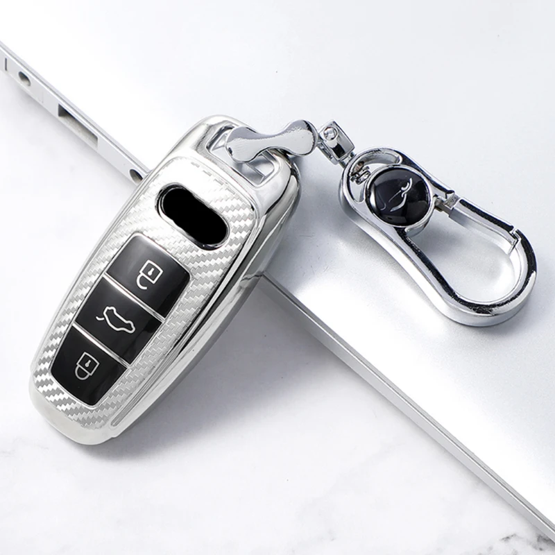 ТПУ чехол для автомобильного ключа из углеродного волокна для Audi Q8 C8 A6 A7 A8 2018-2021 автомобильный Стайлинг интерьер брелок для ключей брелок дл...
ТПУ чехол для автомобильного ключа из углеродного волокна для Audi Q8 C8 A6 A7 A8 2018-2021 автомобильный Стайлинг интерьер брелок для ключей брелок дл...