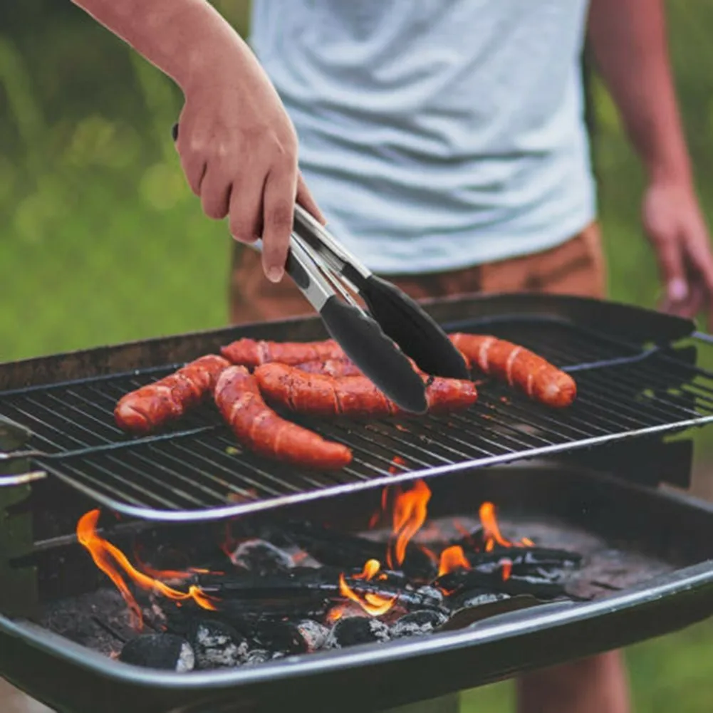 2*Silicone BBQ Grilling Tong Kitchen Cooking Salad Bread Tweezer Picnic BARBACUE Clip Stainless Steel BBQ Tools Accessories
2*Silicone BBQ Grilling Tong Kitchen Cooking Salad Bread Tweezer Picnic BARBACUE Clip Stainless Steel BBQ Tools Accessories