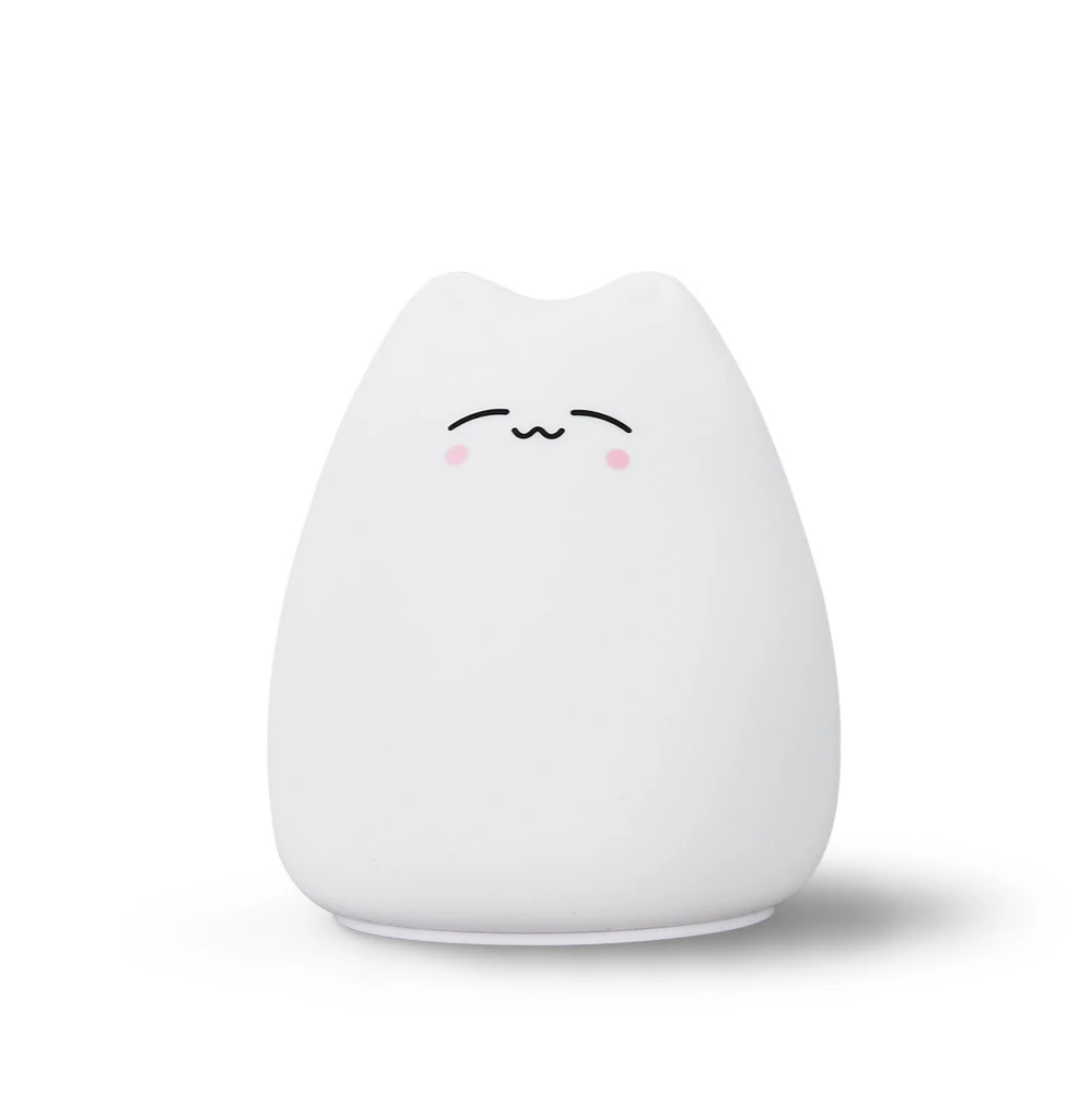 Modren Silicone Small Cat Lamp Children Baby Bedroom LED Eye Protection Table Colorful Color-Changing 3 Styles Night Light Gifts
Modren Silicone Small Cat Lamp Children Baby Bedroom LED Eye Protection Table Colorful Color-Changing 3 Styles Night Light Gifts