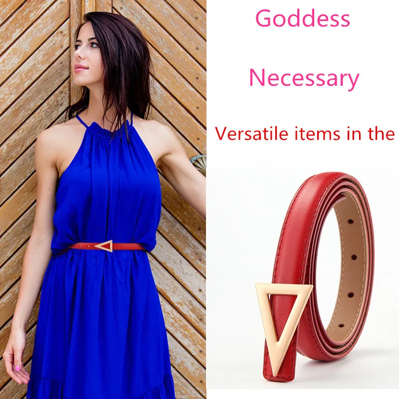 Brand new high quality leather alloy triangle buckle women's brand designer casual fashion dress exquisite Belt
Brand new high quality leather alloy triangle buckle women's brand designer casual fashion dress exquisite Belt
