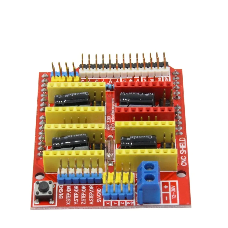 

RAMPS CNC Shield V3 Engraving Machine 3D Printer A4988 Driver Expansion Board for Arduino Carving Integrated Circuits 3D Printer