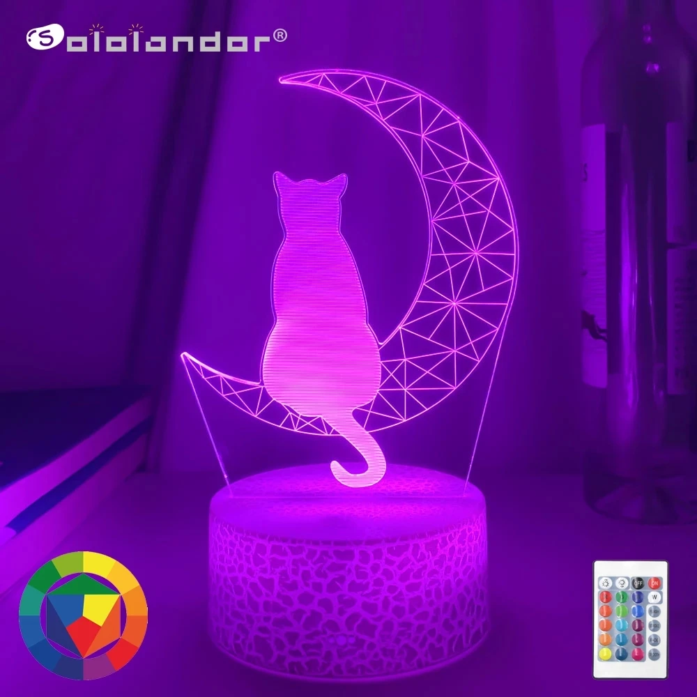 Новейший акриловый светодиодный ночник 3D в виде Луны и кошки, ночсветильник детской комнаты, спальни, светильник льник для сна, подарок для ...
Новейший акриловый светодиодный ночник 3D в виде Луны и кошки, ночсветильник детской комнаты, спальни, светильник льник для сна, подарок для ...