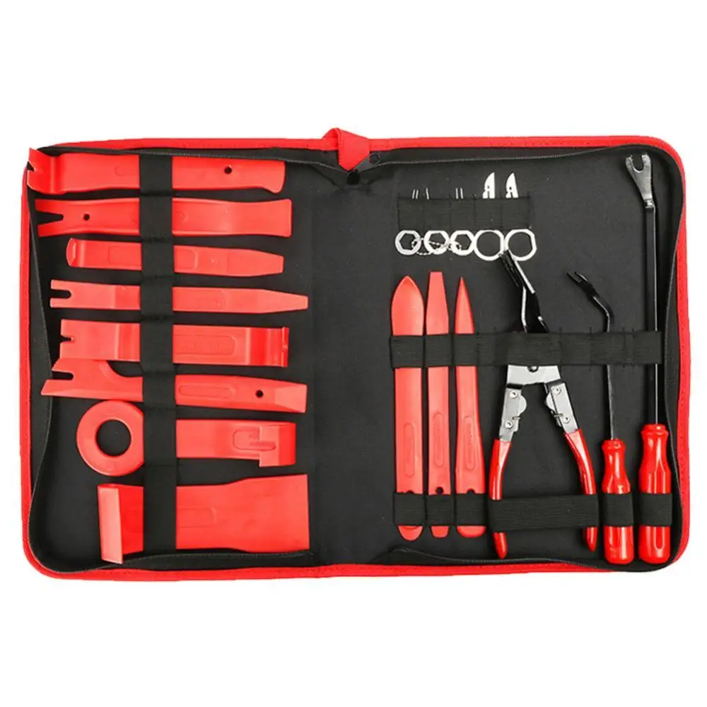 19 шт., набор инструментов для демонтажа салона автомобиля
19 шт., набор инструментов для демонтажа салона автомобиля