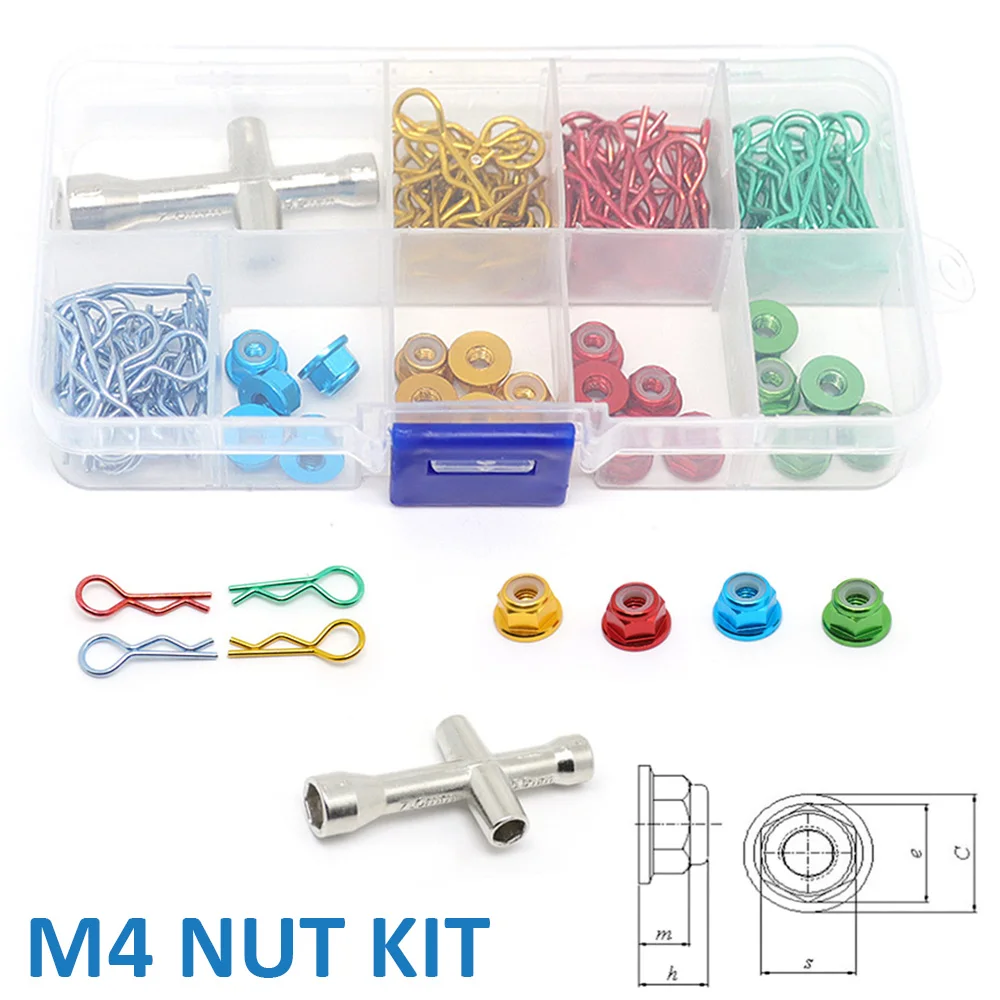 RC Car Metal Body Clip R Pin Nut Bolt Tool Box Bend End Design Set for SCX10 Wraith Traxxas TRX4 TRX6 HSP HPI Redcat CC01 1/10
RC Car Metal Body Clip R Pin Nut Bolt Tool Box Bend End Design Set for SCX10 Wraith Traxxas TRX4 TRX6 HSP HPI Redcat CC01 1/10