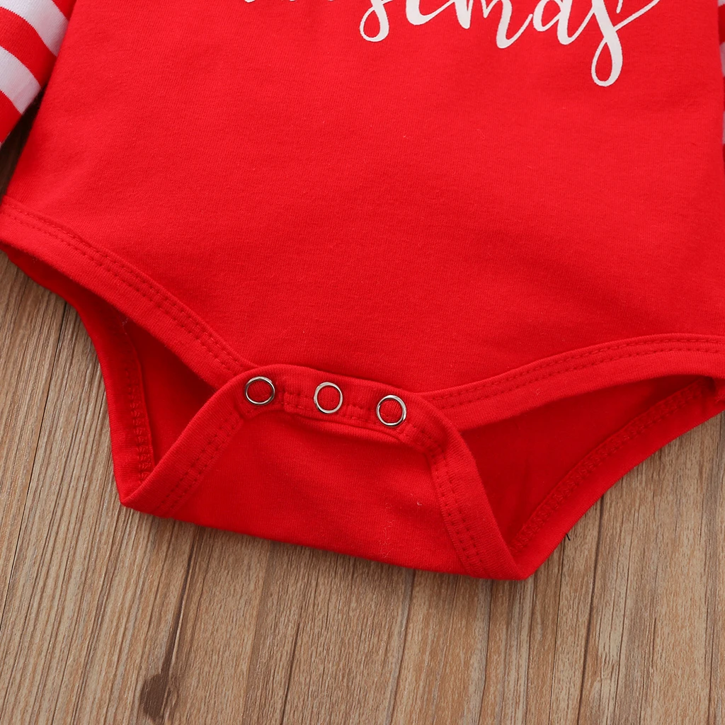 2020 Christmas Newborn Baby Clothes Letter Long Sleeve Jumpsuit Fashion Stripe Long Pants with Hat 0-18M
2020 Christmas Newborn Baby Clothes Letter Long Sleeve Jumpsuit Fashion Stripe Long Pants with Hat 0-18M