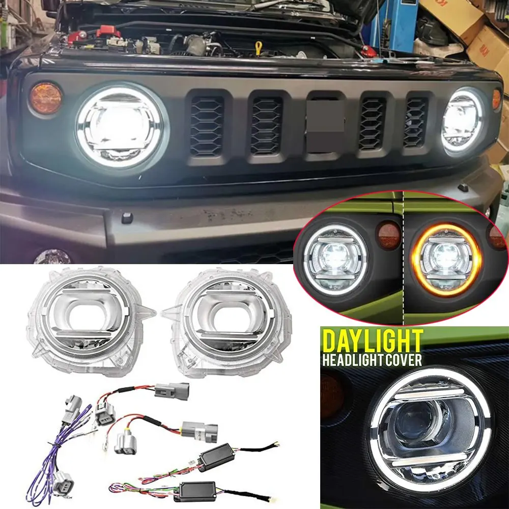 ABS Plastic+Glass Replacement Front Headlight Lamps Car Accessories Kit For Suzuki Jimny 2019-2020
ABS Plastic+Glass Replacement Front Headlight Lamps Car Accessories Kit For Suzuki Jimny 2019-2020