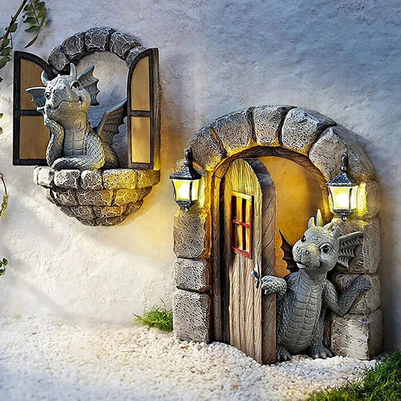 New Dinosaur Climbing Window Crafts Resin Statue Garden Decoration Lovely Statue
New Dinosaur Climbing Window Crafts Resin Statue Garden Decoration Lovely Statue