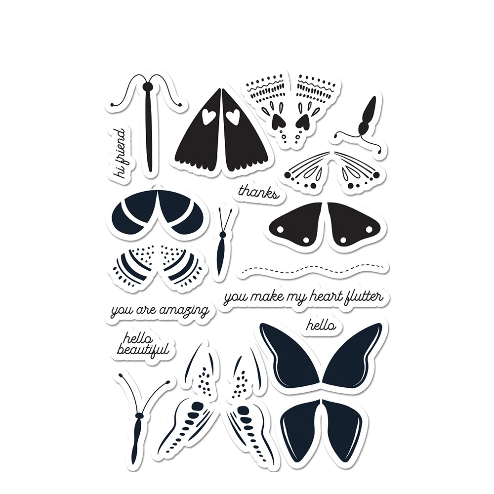 Butterfly New Clear Stamp and Metal Cutting Dies Seal for DIY Die Scrapbooking Photo Album Card Make Albums Decoration Supplies
Butterfly New Clear Stamp and Metal Cutting Dies Seal for DIY Die Scrapbooking Photo Album Card Make Albums Decoration Supplies