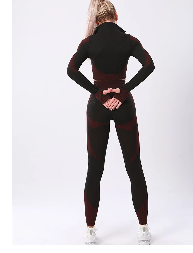 Leisure Yoga Clothes Suit Zipper Stand-Up Collar Tight-Fitting Sweat-Absorbent Hip Elastic Sports And Fitness Cycling Clothes
Leisure Yoga Clothes Suit Zipper Stand-Up Collar Tight-Fitting Sweat-Absorbent Hip Elastic Sports And Fitness Cycling Clothes