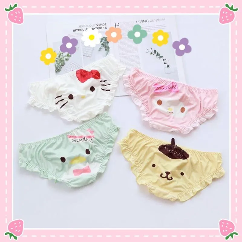 Kawaii девушки мультфильм аниме серия Melody Kitty Onpompurin мягкие милые сексуальные студенческие трусы молочное волокно подарок для девушки Рождеств...
Kawaii девушки мультфильм аниме серия Melody Kitty Onpompurin мягкие милые сексуальные студенческие трусы молочное волокно подарок для девушки Рождеств...
