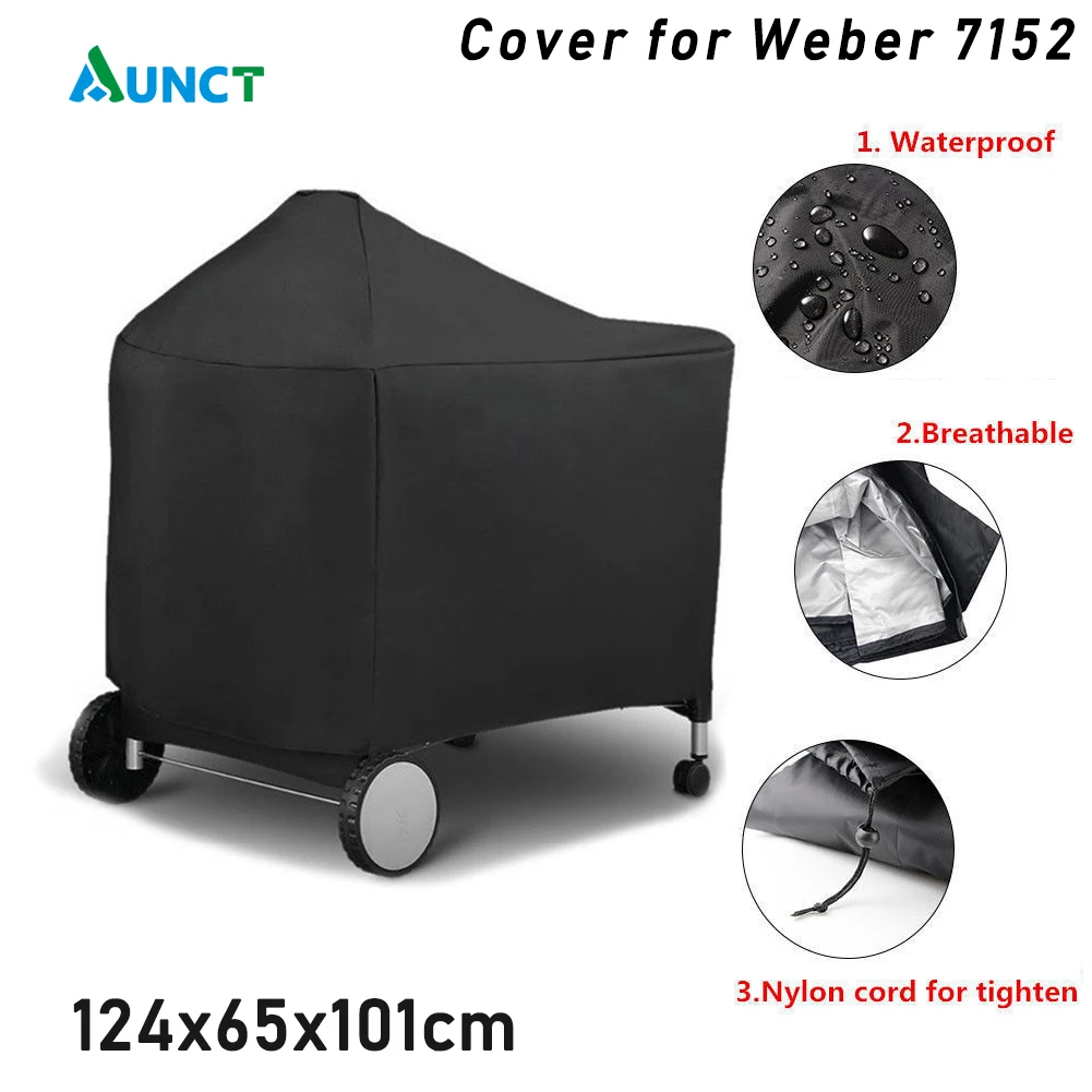 Waterproof BBQ Grill Protective Cover for Weber 7152 Charcoal Grills Outdoor Camping BBQ Accessories 124x65x101cm
Waterproof BBQ Grill Protective Cover for Weber 7152 Charcoal Grills Outdoor Camping BBQ Accessories 124x65x101cm