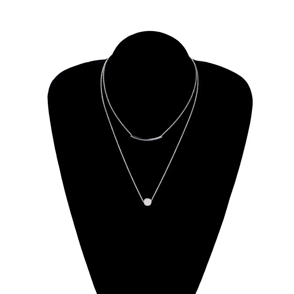 Multi-layer Gold Silver Color Necklace Personality Metal Pendant Clavicle Chain Necklaces for Women Fashion Neck Jewelry XL091
Multi-layer Gold Silver Color Necklace Personality Metal Pendant Clavicle Chain Necklaces for Women Fashion Neck Jewelry XL091