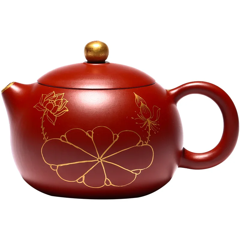 Handmade purple clay teapot Yixing raw Dahongpao gold painted Xishi teapot producing area direct daily tea set
Handmade purple clay teapot Yixing raw Dahongpao gold painted Xishi teapot producing area direct daily tea set
