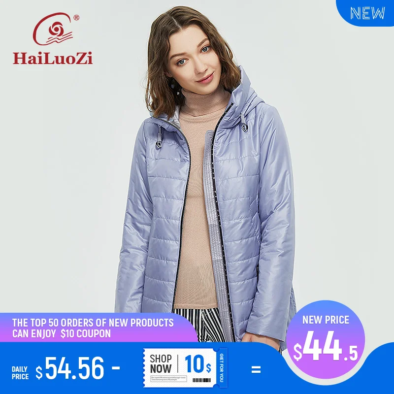 HaiLuoZi 2021 Spring coat women big size Jacket Short Slim Parkas casual Hooded high quality Warm Thin Cotton fashion 838
HaiLuoZi 2021 Spring coat women big size Jacket Short Slim Parkas casual Hooded high quality Warm Thin Cotton fashion 838