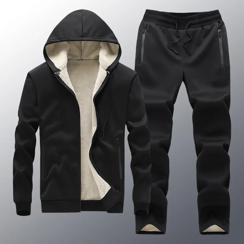 Men Fleece Tracksuit 2021 New Winter Hooded Trend Keep Warm Loose Men's Black Casual Sweatshirts Tracksuit Sport Suit For Men
Men Fleece Tracksuit 2021 New Winter Hooded Trend Keep Warm Loose Men's Black Casual Sweatshirts Tracksuit Sport Suit For Men