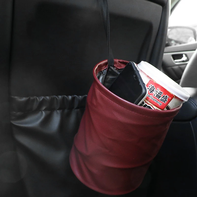New Leather Trash Bin Car Supplies Car Multifunctional Mini Folding Trash Bin Waterproof
New Leather Trash Bin Car Supplies Car Multifunctional Mini Folding Trash Bin Waterproof