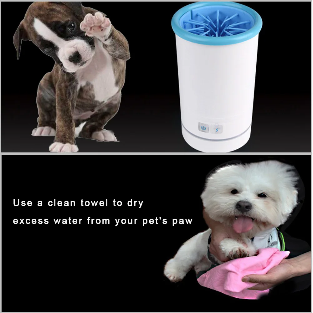 Pet Electric Foot Washer USB Rechargeable Automatic Dog Paw Cleaner Silicone Brush Rotary Washer for Dogs Cats Foot Clean Bucket
Pet Electric Foot Washer USB Rechargeable Automatic Dog Paw Cleaner Silicone Brush Rotary Washer for Dogs Cats Foot Clean Bucket