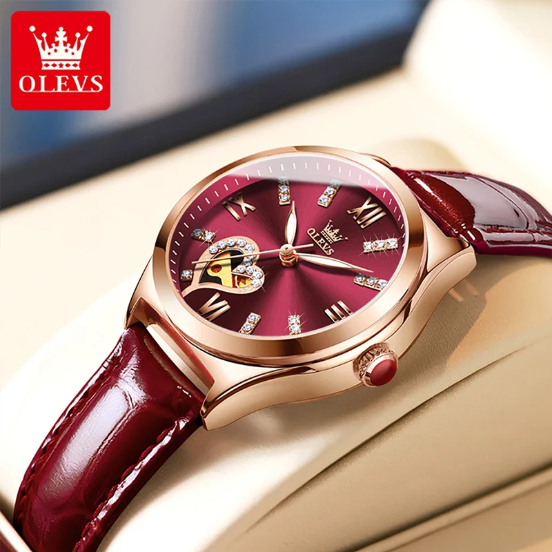 OLEVS 2021 New Ladies Business Luminous Hands 30M Waterproof And Breathable Leather Strap Automatic Mechanical Watches 6636
OLEVS 2021 New Ladies Business Luminous Hands 30M Waterproof And Breathable Leather Strap Automatic Mechanical Watches 6636