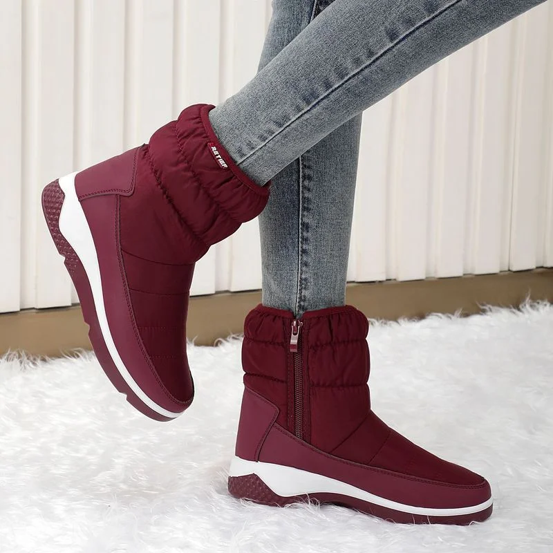 Winter Boots Women Casual Warm Slip on Fur Shoes Patchwork Ankle Boots Women Fashion Wedges Waterproof Botas Mujerjavascript:
Winter Boots Women Casual Warm Slip on Fur Shoes Patchwork Ankle Boots Women Fashion Wedges Waterproof Botas Mujerjavascript: