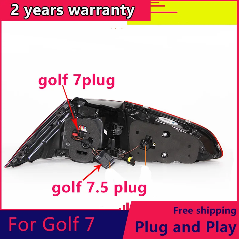 Car Styling for VW Golf 7 Golf 7.5 Taillight 2013-2018 MK7 MK7.5 LED Rear Lamp DRL+Brake+Park+Dynamic Signal+Reversing light
Car Styling for VW Golf 7 Golf 7.5 Taillight 2013-2018 MK7 MK7.5 LED Rear Lamp DRL+Brake+Park+Dynamic Signal+Reversing light