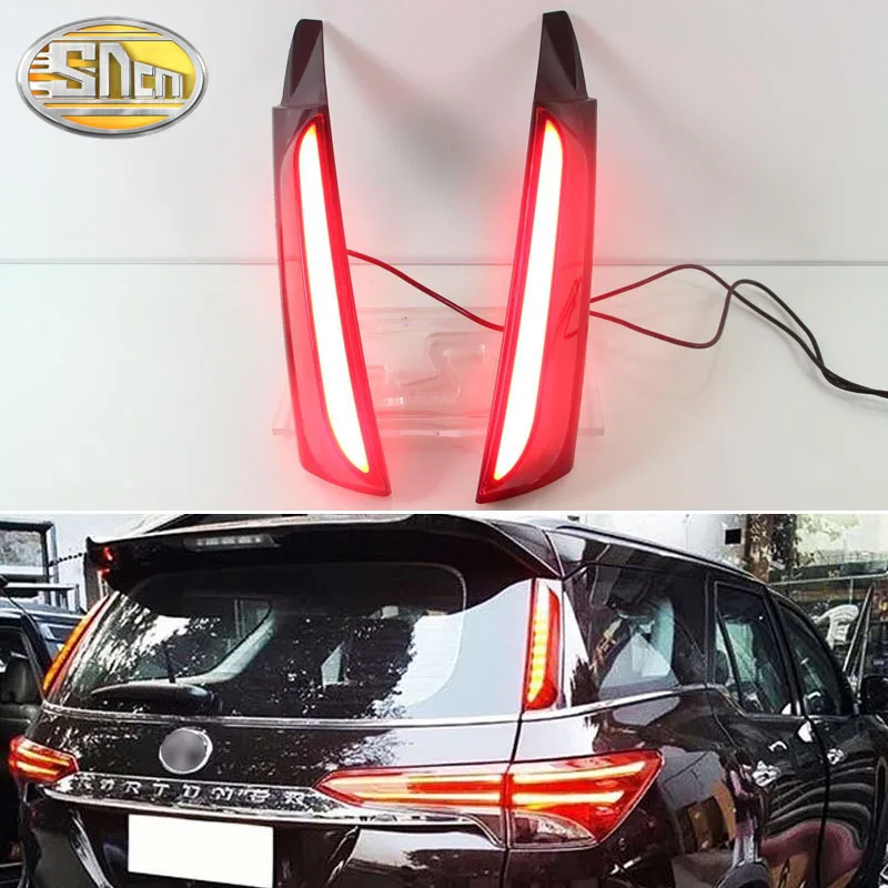 SNCN 2PCS Multi-functions Car LED Rear Fog Lamp Pillar Light Bumper Light Brake Light Reflector For Toyota Fortuner 2015 - 2017
SNCN 2PCS Multi-functions Car LED Rear Fog Lamp Pillar Light Bumper Light Brake Light Reflector For Toyota Fortuner 2015 - 2017