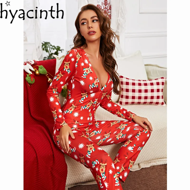 Женская рождественская Пижама 2021, женская пижама с V-образным вырезом и длинным рукавом, высококачественная одежда для сна с мультяшным при...
Женская рождественская Пижама 2021, женская пижама с V-образным вырезом и длинным рукавом, высококачественная одежда для сна с мультяшным при...