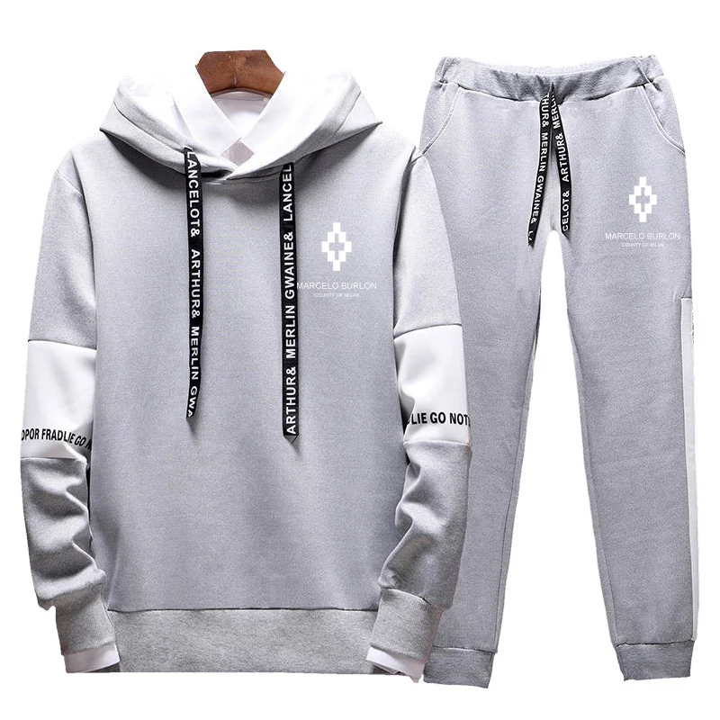 2019 popular fashion brand men's casual printing Hoodie men's 2-piece men's sports suit
2019 popular fashion brand men's casual printing Hoodie men's 2-piece men's sports suit