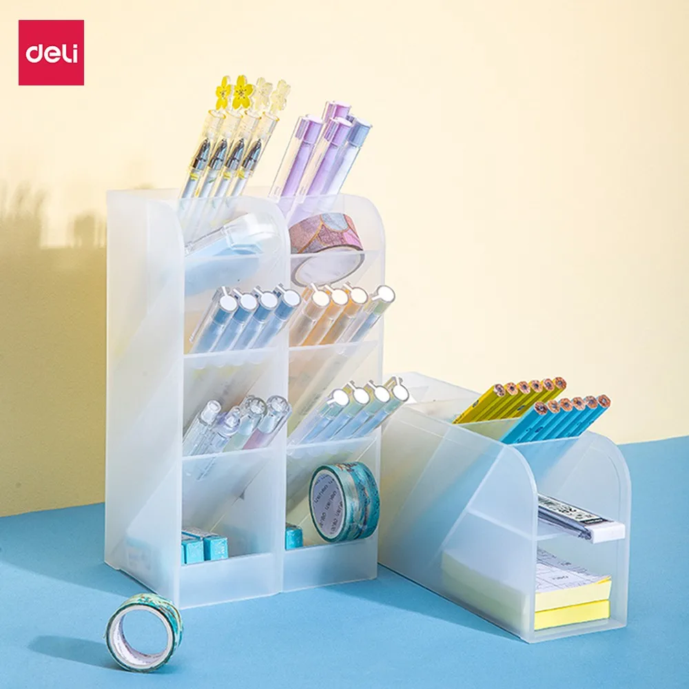Deli School Pencil Holder Pencil Case Organizer Box Pen Holder Makeup Storage Box Pencil Stand Office School Stationery Holder
Deli School Pencil Holder Pencil Case Organizer Box Pen Holder Makeup Storage Box Pencil Stand Office School Stationery Holder