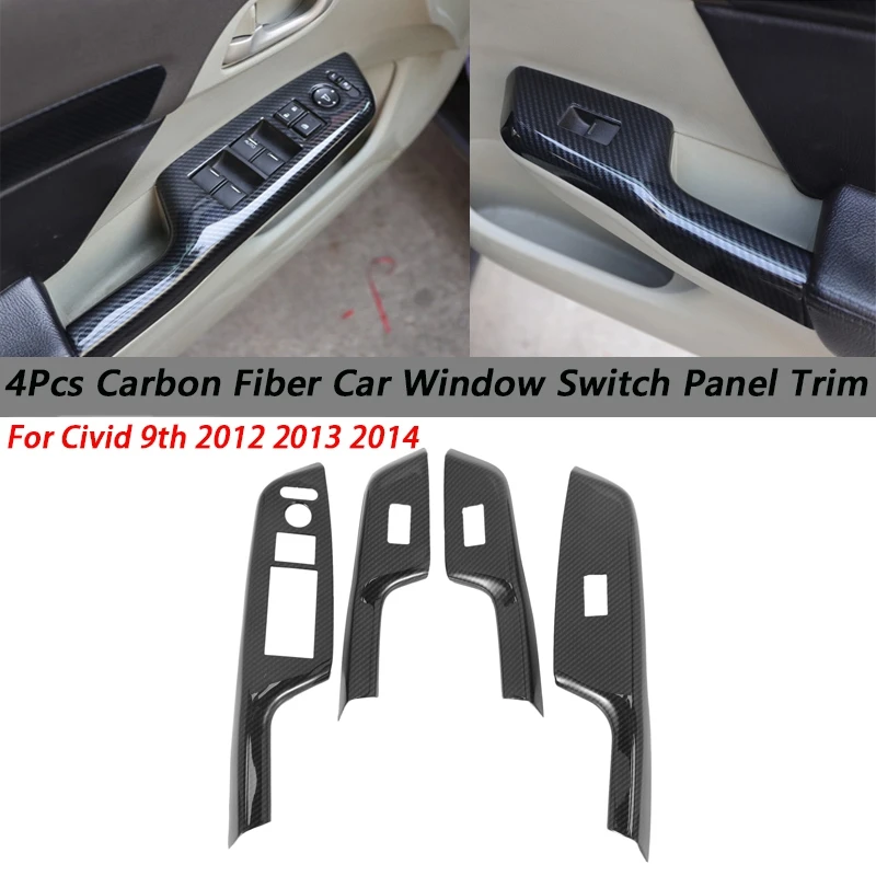 4 шт., панель переключателя из углеродного волокна для автомобильных дверей и окон Honda Civic 9Th 2012 2013 2014 LHD
4 шт., панель переключателя из углеродного волокна для автомобильных дверей и окон Honda Civic 9Th 2012 2013 2014 LHD