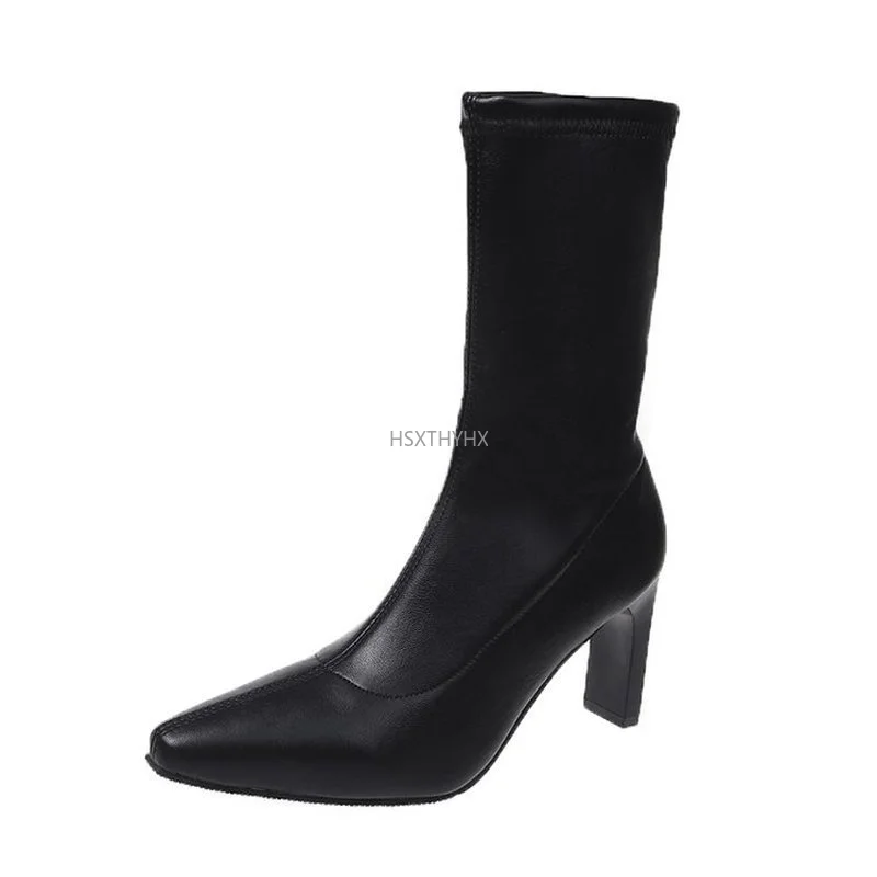 Ankle Boots Autumn Pointed Toe Boots High Heels Female Slip on Fashion Zipper Lady Shoes Plus Size 40 Boots High Heels
Ankle Boots Autumn Pointed Toe Boots High Heels Female Slip on Fashion Zipper Lady Shoes Plus Size 40 Boots High Heels